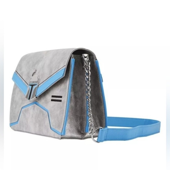 NWT Loungefly Jango Fett Chain Strap Crossbody Bag - Picture 2 of 7